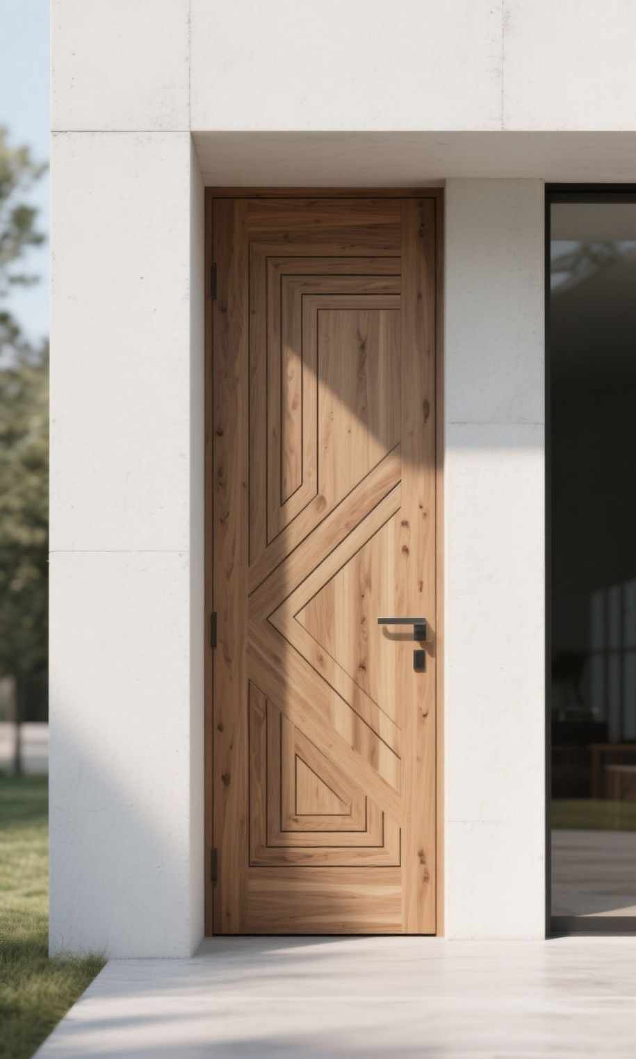 Model Pintu Kayu Single Modern Minimalis untuk Rumah Modern 4