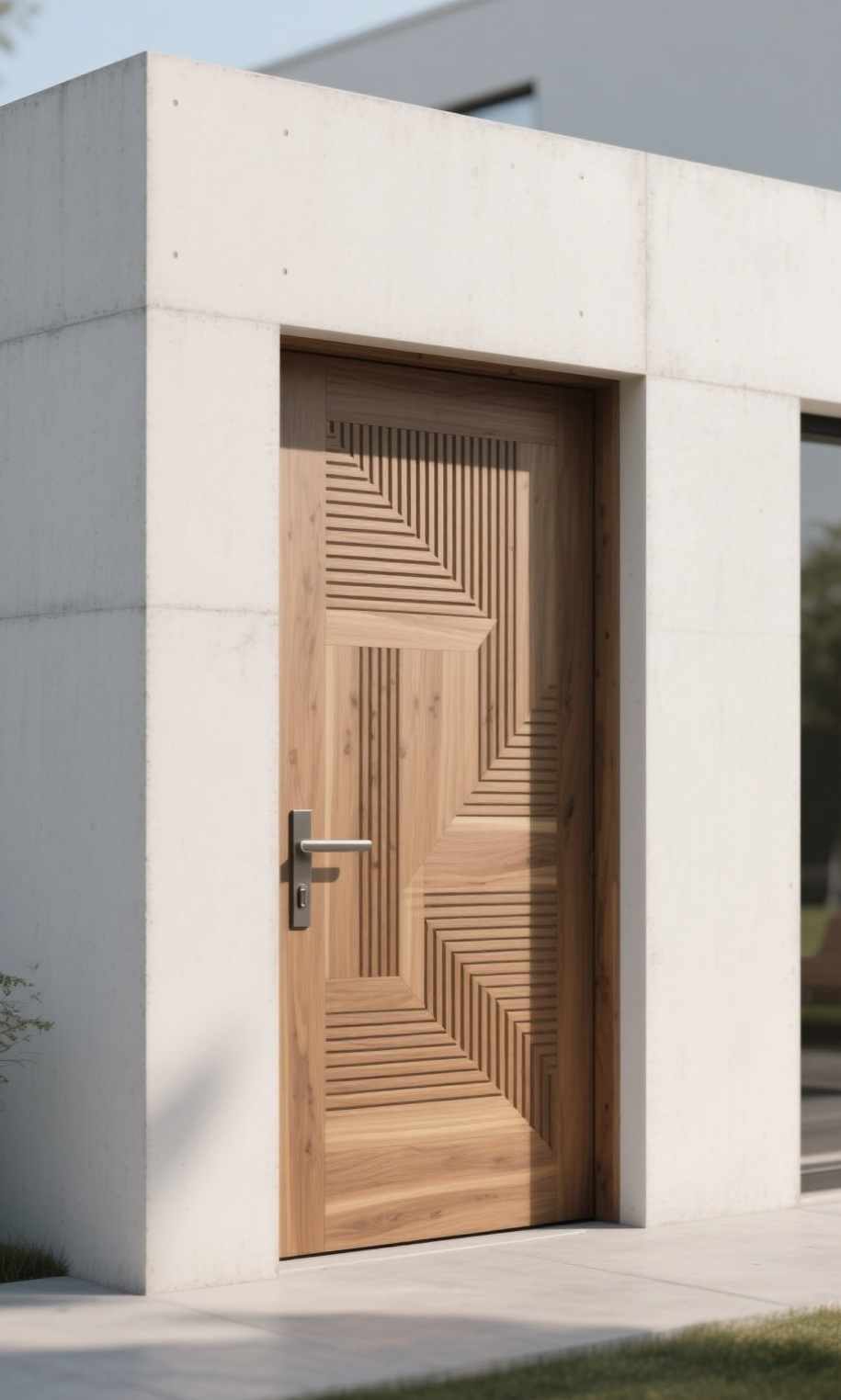 Model Pintu Kayu Single Modern Minimalis untuk Rumah Modern 9