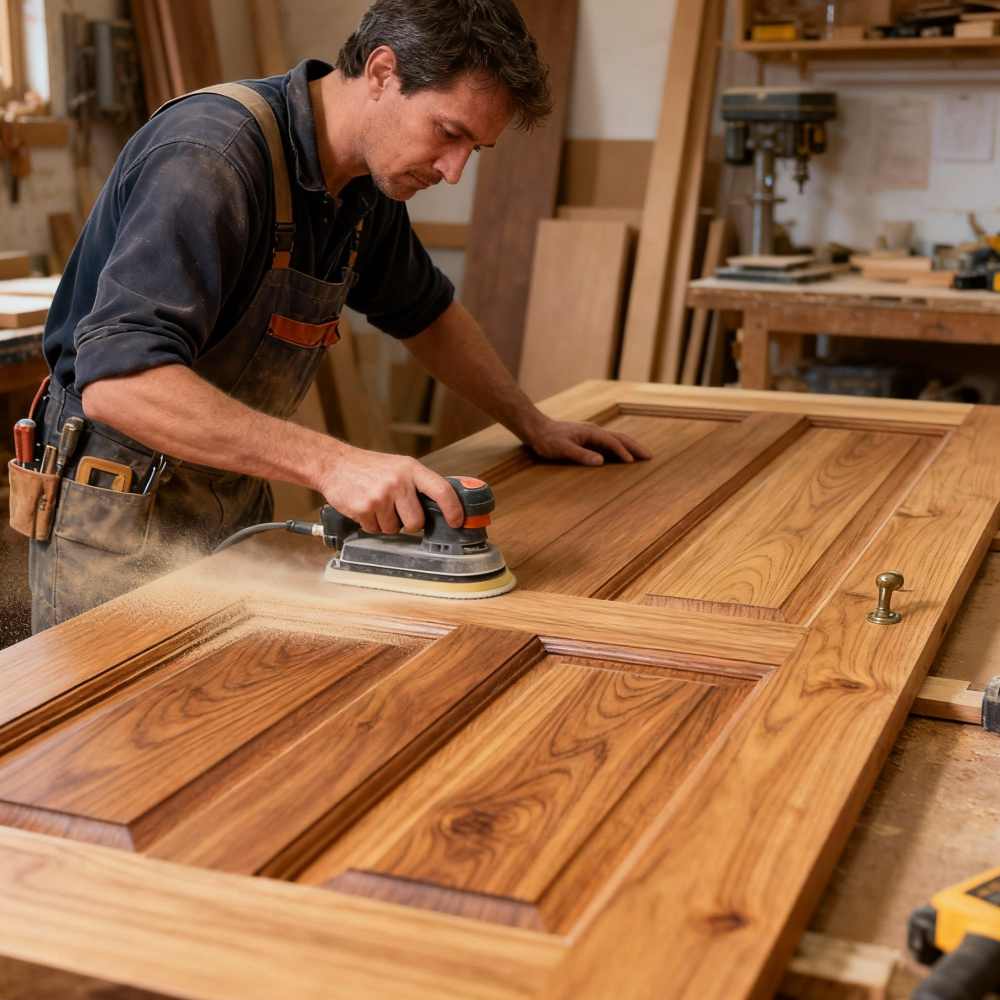 Jasa Finishing Pintu Kayu Profesional & Tahan Lama 2