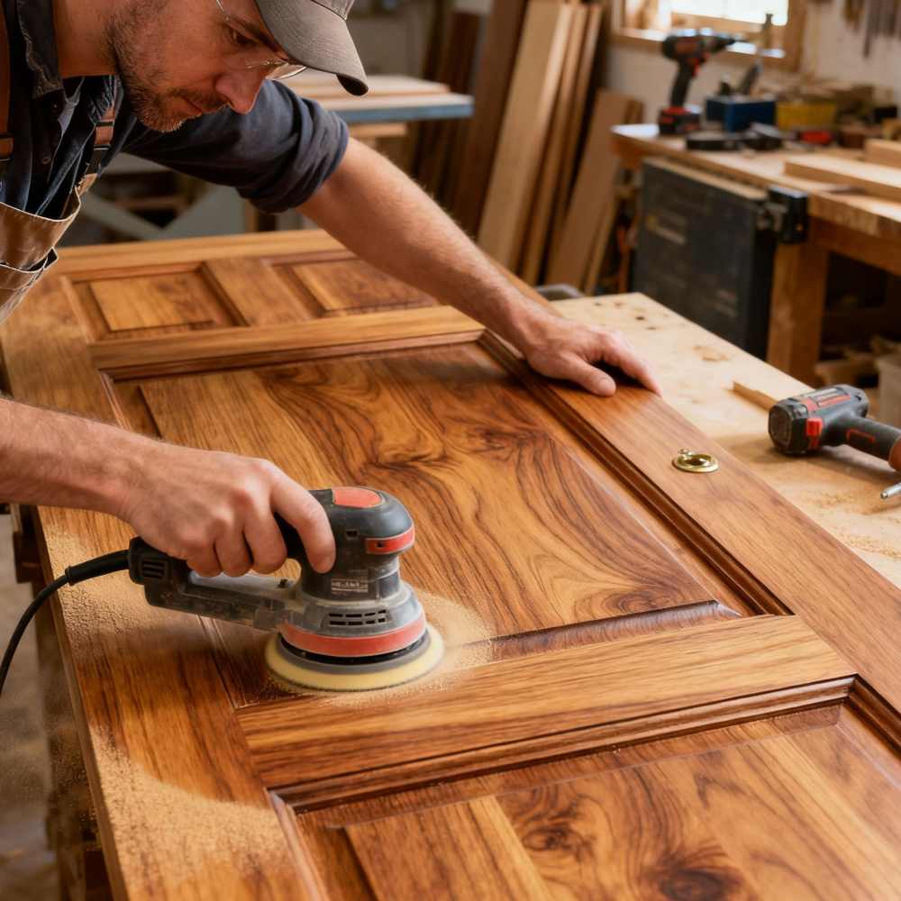 Jasa Finishing Pintu Kayu Profesional & Tahan Lama 3