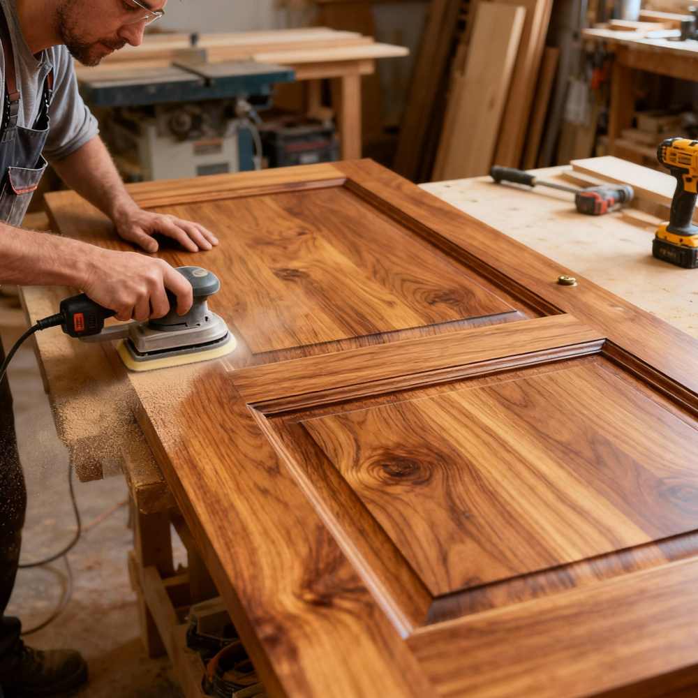 Jasa Finishing Pintu Kayu Profesional & Tahan Lama 4