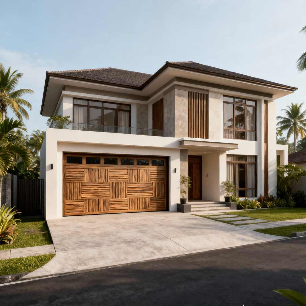 Jual Pintu Garasi Kayu Murah 3