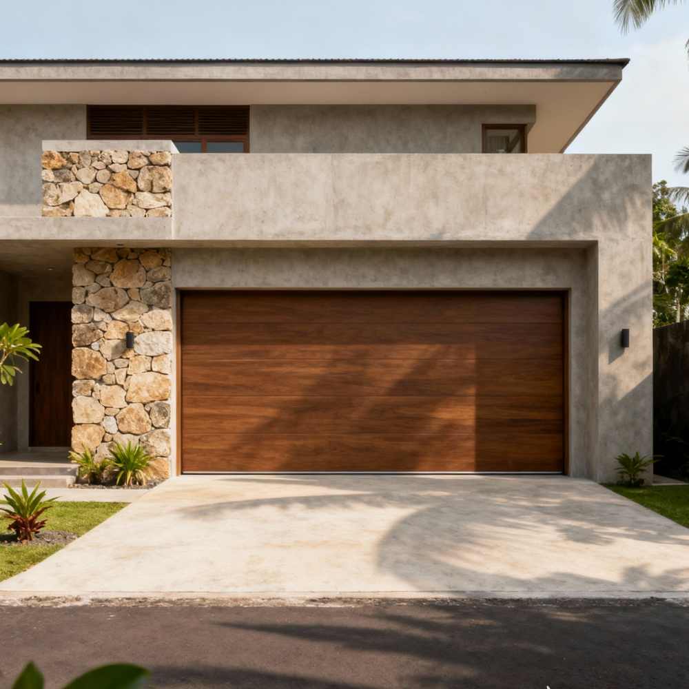 Jual Pintu Garasi Kayu Murah 4